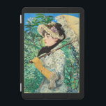 Protection iPad Mini Jeanne Spring, célèbre peinture Edouard Manet<br><div class="desc">Portrait célèbre d'Edouard Manet,  Jeanne Spring,  1881</div>