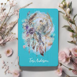 Protection iPad Mini Myssel Dreamcatcher Fairy Aqua<br><div class="desc">Cette couverture mystique iPad a un attrapeur de rêve enchanteur avec une belle fée, fleurs, plumes et feuillage délicat. Personnalisé avec votre nom, ce coque magique est sûr d'avoir une ambiance apaisante pour votre iPad. Vous pouvez modifier la police, la couleur du texte ou la couleur de l'arrière - plan...</div>