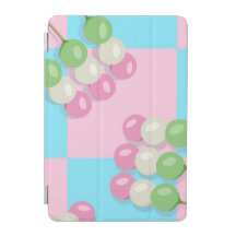 Pastel Pink Blue À damiers Dango iPad Smart Cover
