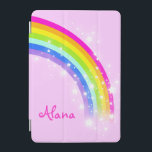 Protection iPad Mini Rainbow rose filles nommé ipcover<br><div class="desc">Parfait pour protéger votre enfant filles ipad écran. Ajoutez votre nom à ce coque ipad. Lit actuellement Alana. Ce coque graphique arc-en-ciel original est conçu par Sarah Trett.</div>