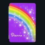 Protection iPad Mini Rainbow violette violette filles nommé ipcover<br><div class="desc">Parfait pour protéger votre enfant filles ipad écran. Ajoutez votre nom à ce coque ipad. Il lit actuellement Dianna. Cet original coque graphique violet arc-en-ciel est conçu par Sarah Trett.</div>