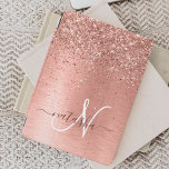 Protection iPad Mini Rose Gold brossé Parties scintillant métallique No<br><div class="desc">Personnalisez facilement ce design chic et branché de couverture ipad avec une jolie parties scintillant brillante en or rose sur un arrière - plan métallique brossé en or rose.</div>