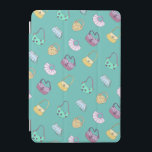 Protection iPad Mini Sacs à main mignonne Doodles Motif Turquoise<br><div class="desc">Collage du sac à main à main. Option pour jouer avec la couleur et la personnaliser de l'arrière - plan pour faire le vôtre.</div>