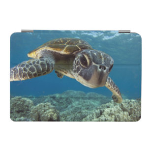Protection iPad Mini Tortue de mer verte hawaïenne