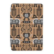 Totem du patrimoine - Motif d'animaux tribaux afri