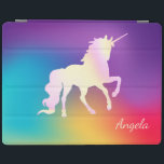 Protection iPad Ombre Holographique Iridescente Unicorn Magie<br><div class="desc">Adorable licorne magique. Un design élégant et sophistiqué.</div>