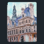 Protection iPad Pro Aquarelle Rustic Hotel de Ville des destinations |<br><div class="desc">Trouvez cette aquarelle autoritaire créée et encrez la conception par MELiSSA Wang, amené à vous par le groupe d'art du monde, sur la gamme fantastique de grands produits de Zazzle. Voyez comment son approche sensible au détail a amené Hotel de Ville splendorous à la vie, de ses nombreuses fenêtres, de...</div>