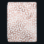 Protection iPad Pro Chic Rose Gold Leopard Cheetah Poster de animal<br><div class="desc">Ce design élégant et chic est parfait pour la fashionista moderne. Il présente un poster de animal safari léopard/cheetah dessiné à la main sur un arrière - plan blanc simple et imprimé en faux or rose. C'est joli, mignon et tendance ! ***REMARQUE IMPORTANTE DE CONCEPTION : Pour toute demande de...</div>