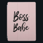 Protection iPad Pro Citation Boss Babe Noir rose Simple Typographie<br><div class="desc">Ce design de typographie moderne et simple est parfait pour la femme puissante. Il comporte une police minimaliste de trait de pinceau noir disant, "Boss babe", au-dessus d'un simple arrière - plan rose roux. C'est stimulant, élégant et tendance. ***REMARQUE IMPORTANTE DE CONCEPTION : Pour toute demande de conception personnalisée, comme...</div>