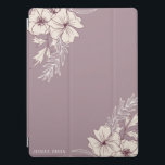 Protection iPad Pro Couvercle moderne Creme Floral iPad Smart<br><div class="desc">Notre collection moderne comprend des prunes légères et des arrière - plans crèmes avec des plantes pochoires. La disposition moderne et la police serif apportent l'élégance dans cette suite. Envoyez des invitations impossibles à résister ou à décorer votre maison et votre bureau avec des objets floraux modernes. Beaucoup de choses...</div>