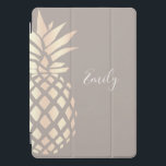 Protection iPad Pro Cover Ananas rose et gris d'or d'en cuivre assez élégant<br><div class="desc">Ananas rose d'or d'en cuivre moderne de faux.</div>