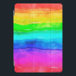 Protection iPad Pro Cover Aquarelle arc-en-ciel<br><div class="desc">Aquarelle arc-en-cielProtégez votre iPad avec un capot personnalisé adapté à votre tablette super-héros. Le design multifonction vous permet de le plier dans des positions multiples.</div>
