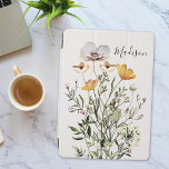 Protection iPad Pro Cover Bouquet Fleur sauvage séché par calligraphie de mo<br><div class="desc">Ajoutez de l'élégance à votre iPad grâce à notre couverture de bouquet Fleur sauvage séché par Monogramme. Parfait pour les amoureux de la nature. Personnalisez le vôtre maintenant !</div>