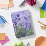 Protection iPad Pro Cover Claude Monet Florale des Irises pourpres<br><div class="desc">Un coque ipad avec le tableau de Claude Monet (1840-1926),  un artiste impressionniste français,  Purple Irises (1914-1917).</div>