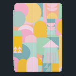 Protection iPad Pro Cover Colorful Scandinave forme géométrique collage<br><div class="desc">Formes géométriques scandinaves de couleur mignonne Collage iPad Couverture</div>