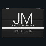 Protection iPad Pro Cover Conception professionnelle moderne et minimale | N<br><div class="desc">Modèle de design moderne,  entièrement personnalisable. Éditez comme vous voulez !</div>