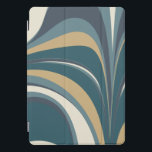 Protection iPad Pro Cover Élégant bracelet en marbre Abstrait en Turquoise e<br><div class="desc">Art Abstrait unique en marbre en bleu et vert Coque tablette</div>