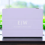 Protection iPad Pro Cover Élégant professionnel simple Monogramme minimalist<br><div class="desc">Découvrez notre Elegant Professional Simple Monogram Minimalist Collection : Elevez votre style avec une sophistication intemporelle et une élégance sobre. Réalisée avec une attention minutieuse aux détails, cette collection présente des designs minimalistes ornés de votre monogramme personnalisé. Chaque pièce respire le professionnalisme et le raffinement, parfait pour faire une impression...</div>