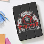 Protection iPad Pro Cover Firefighter Helmet ADD NAME Fire Department Rescue<br><div class="desc">Custom Firefighter Helmet ADD NAME Fire Department Rescue Design - Customize with your Name,  Unit/Station/Badge Number and Location.</div>