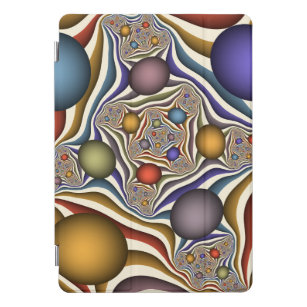 Protection iPad Pro Cover Flying Up, Colorful, Modern, Art Fractal Abstrait