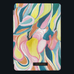Protection iPad Pro Cover Formes organiques Aquarelle Art Abstrait<br><div class="desc">Protégez votre iPad avec ce coque d'aquarelle unique. Ce design présente une belle aquarelle peinte à la main abstraite peinture. Vous pouvez customiser le texte avec votre nom. ©2020 Eun Mi Kim</div>