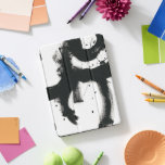 Protection iPad Pro Cover Geste d'onyx - courses noires de peinture<br><div class="desc">Geste I avant juin Bruyère Vess d'onyx. Formes épaisses et lignes d'abrstract créées dans une peinture course-comme la manière,  avec quelques éclaboussures de peinture pour la texture supplémentaire.</div>