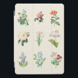 Protection iPad Pro Cover Illustration florale vintage minimaliste Botanique<br><div class="desc">Cette couverture iPad présente une série d'illustrations florales vintages détaillées disposées verticalement sur un fond crème souple. Le design allie charme botanique et élégance classique, ce qui le rend parfait pour les amoureux de les jardins, les amoureux de la nature ou toute personne qui apprécie l'art floral intemporel avec une...</div>