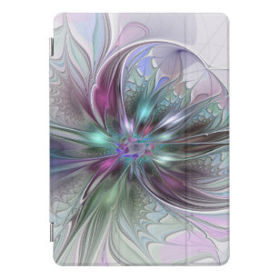Protection iPad Pro Cover Imaginaire coloré Abstrait Fleur fractale moderne