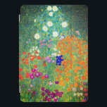 Protection iPad Pro Cover Jardin aux fleurs Gustav Klimt<br><div class="desc">Couverture iPad avec peinture à l’huile de Gustav Klimt Jardin aux fleurs (1906). Un beau jardin de fleurs violettes,  rouges,  blanches,  bleues et oranges. Un grand cadeau pour les amateurs d'art Art Nouveau et autrichien.</div>