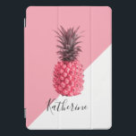 Protection iPad Pro Cover Jolie ceinture tropicale rose et blanc ananas<br><div class="desc">Design élégant en ananas rose.</div>