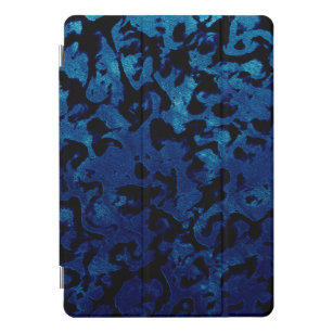 Protection iPad Pro Cover Magie Abstraite - Black Grunge Bleu de la Marine