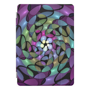 Protection iPad Pro Cover Mouvements colorés Abstrait Trippy Fractal Art