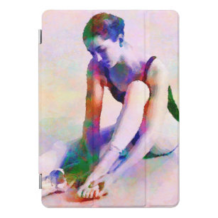 Protection iPad Pro Cover Oeuvre Abstraite d'aquarelle de Ballet Dancer