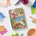 Protection iPad Pro Cover Oiseaux dans le jardin<br><div class="desc">Birds in the Garden II par Karen Fields. Il comprend un oiseau entouré de fleurs colorées et de verdure.</div>