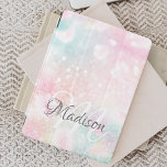 Protection iPad Pro Cover Parties scintillant rose Joli Motif Bokeh<br><div class="desc">Personnalisez facilement ce joli motif de parties scintillant de livre rose avec votre nom et/ou monogramme personnalisés.</div>