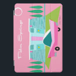 Protection iPad Pro Cover Retro Pink Palm Springs iPad Smart Cover<br><div class="desc">Entre l’arrière - plan rose, la maison moderne turquoise du milieu du siècle et la voiture classique des années 1950, ce design ne pouvait pas être plus Palm Springs s’il le disait dans les nuages. Oh, attendez, il le dit dans les nuages ! La pierre bleue et turquoise de la...</div>