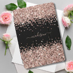 Protection iPad Pro Cover Rose Gold - Blush Pink Parties scintillant Nom de<br><div class="desc">Rose Gold - Blush Pink Parties scintillant Nom étincelant IPad Pro Couverture : Elégant Boîtes de téléphone et couvertures de Parties scintillant Chich. Personnalisez avec votre nom,  monogramme,  initial ou texte. Vous pouvez modifier la couleur du texte et le style de police à l'aide de l'option customiser.</div>