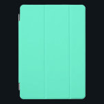 Protection iPad Pro Cover Solid neon mint cyan green<br><div class="desc">Solid neon mint cyan green design.</div>