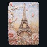 Protection iPad Pro Cover Tour Eiffel Paris France Floral rose français<br><div class="desc">Tour Eiffel Paris France Pink Floral iPad Couvre Coque présente un design 3D moderne et élégant avec la Tour Eiffel à Paris parfumée de fleurs roses. Parfait comme cadeau pour la famille et les amis pour l'anniversaire, Noël, les vacances et plus ou pour maman pour la fête des mères. Conçu...</div>