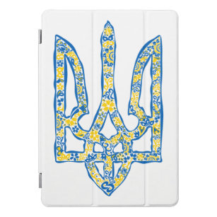 Protection iPad Pro Cover trident de l'emblème national ukrainien tryzub eth