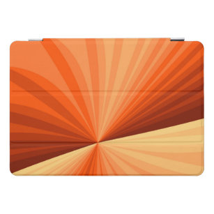 Protection iPad Pro Cover Vanille rouge orange Abstraite moderne Fractale gr