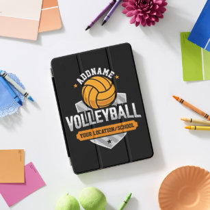 Protection iPad Pro Cover Volleyball AJOUTER TEXTE École Varsity Team Joueur