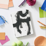 Protection iPad Pro Gesture en Onyx - Trucs de peinture noir<br><div class="desc">Onyx Gesture I par Juin Erica Vess. Formes et lignes épaisses en papier,  créées comme un trait de peinture,  ainsi que des éclaboussures de peinture pour ajouter de la texture.</div>