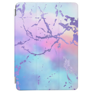 Protection iPad Air Marbre cool   Joli Pastel Purple Blue Pink Ombre