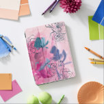Protection iPad Pro Musique intérieure - Croquis floral<br><div class="desc">Inner Music I de Melissa Wang. Comprend un croquis de fleurs contre un arrière - plan rose doux et fleuri.| 140968D</div>