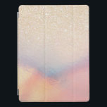 Protection iPad Pro Parties scintillant Or Chic Iridescente Holographi<br><div class="desc">Ce design élégant et chic est parfait pour une fille branchée et élégante. Il présente une parties scintillant d'or imitation imprimée avec un dégradé holographique foncé rose, pêche, bleu et violet iridescente. Moderne, cool, unique, glamour et original. ***REMARQUE IMPORTANTE DE CONCEPTION : Pour toute demande de conception personnalisée, comme les...</div>
