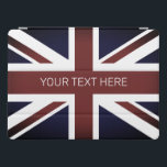 Protection iPad Pro Pouce vintage Apple du drapeau 12,9 d'Union Jack<br><div class="desc">Coutume britannique vintage de drapeau d'Union Jack cas d'iPad d'Apple de 12, 9 pouces pro. Comprimé et accessoires informatiques faits sur commande avec le drapeau BRITANNIQUE du Royaume-Uni, Grande-Bretagne, Angleterre. Vieille conception fanée de regard de fierté anglaise. Cadeaux de comprimé de nouveauté pour lui. Téléchargez votre propre graphique d'image ou...</div>