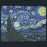 Protection iPad Starry Night Vincent van Gogh Art Peinture<br><div class="desc">Vincent van Gogh (Néerlandais, 1853 - 1890) Starry Night, 1889, Huile sur toile Non encadré : 73 × 92 cm (28, 7 × 36, 2 po) Ce tableau représente la vue depuis la fenêtre est de la chambre d'asile de Van Gogh à Saint-Rémy-de-Provence, il ajoute un village aménagé. Il est...</div>