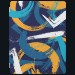 Protection iPad Trucs Abstraits modernes à pinceau Motif bleu oran<br><div class="desc">Ce design moderne présente un motif de brosses colorées en bleu,  turquoise,  orange et blanc #ipad #ipadcases #coques #electronics #ipadcover #cool #anniversaires #cadeaux #noël #cadeaux #cadeaux #fête #cadeaux #cadeaux #cadeaux #cadeaux</div>