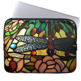 Protection Pour Ordinateur Portable Abat-jour en verre de souillure de fin de Tiffany